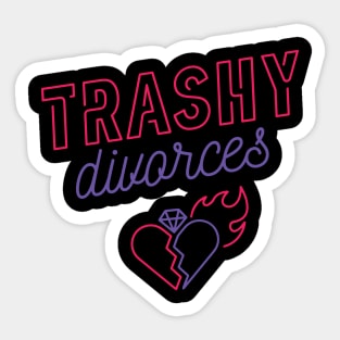 Trashy Divorces Original Logo Sticker